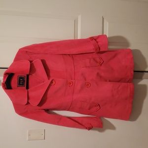 Bubblegum pink velvet coat